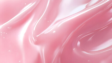 Aufkleber - Mesmerizing Fluid Motion in Soft Pink Hues Evokes Ethereal Romantic Aesthetics  The image showcases a captivating abstract texture of swirling flowing forms in delicate shades of pink