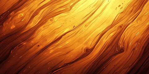 Wall Mural - Warm orange swirling patterns reminiscent of molten lava flow