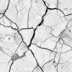 Wall Mural - soil wall dry crack white texture background