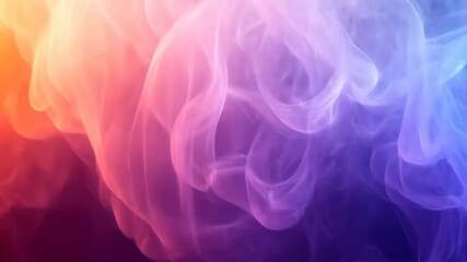 Wall Mural - Colorful smoke swirls, abstract background, vibrant hues, design element