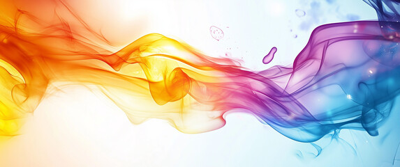 Wall Mural - vibrant abstract color flow