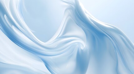 Leinwandbilder - Elegant and Serene Fluid Motion   Swirling Pastel Waves in a Smooth Satin Texture Creating a Dreamy Ethereal and Tranquil Abstract Background
