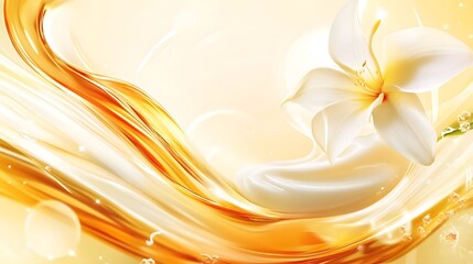 Leinwandbilder - Exquisite and captivating close up image of a delicate white flower bloom with soft golden hued lighting creating a mesmerizing visual effect