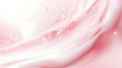 Aufkleber - Soft flowing pink and pastel hues swirl and shimmer in a dreamy ethereal abstract background  The delicate feminine texture creates a soothing serene atmosphere
