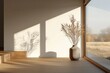 © adri - Modern home interior, sunlight, shadows, tranquil country view
