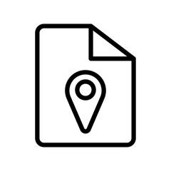 Fototapete - file marker vector icon