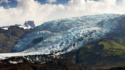 Wall Mural - Glacier in the mountains in Iceland beautiful nature