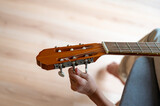 Tuning a classical guitar