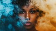 © Juan - Artistic portrait of a woman surrounded by colorful smoke