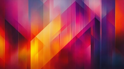 Wall Mural - dynamic abstract composition featuring colorful geometric shapes and gradients