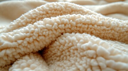 Leinwandbilder - Warm plush blanket showcasing rich texture and cozy feeling perfect for snuggling : Generative AI