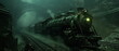 © Евгений Высоцкий - A huge locomotive covered in coal dust pulls a lon_023