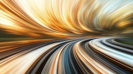 Fototapete - Dynamic abstract artwork featuring swirling colors in a beautiful motion blur style for art lovers : Generative AI