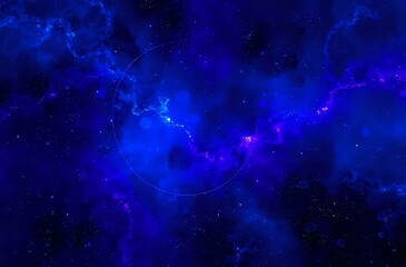 Wall Mural - Stellar Cosmic Explosion with Galaxy Fractals