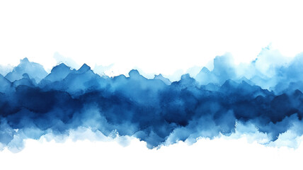 Poster - A blue line on white background. The blue line is very long and it looks like a wave PNG