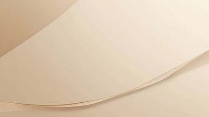 Aufkleber - Minimalistic design featuring soft curves and a solid color background with a thin line at the bottom. Generative AI
