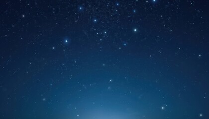 Wall Mural - stunning night sky illustration with bright twinkling stars against dark blue gradient background. s