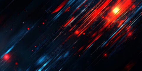 Wall Mural - red blue streaks dark background; digital art