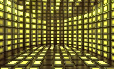 Background with glowing squares 3d wallpaper wallpaper background abstract 3d illustration backdrop futuristic design  