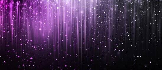 Poster - Purple light streaks, sparkling background, digital art, website design