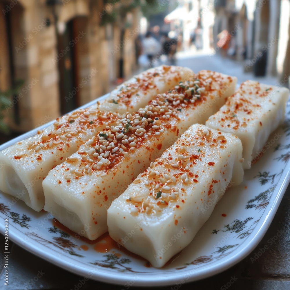Stock-Foto „Authentic Turkish Street Food Delight: Spicy Seasoned ...