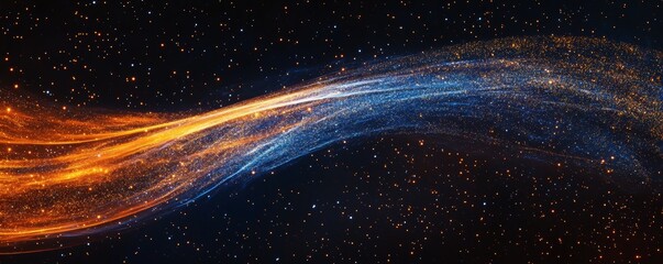 Fototapete - Cosmic Energy Stream Galaxy Background
