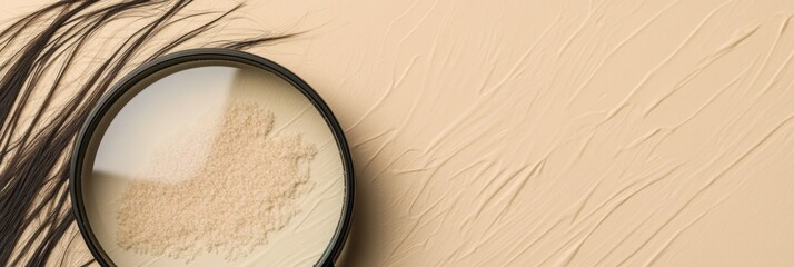 Fototapete - Exploring dry flaky skin under a magnifying glass revealing intricate details of texture and appearance. Generative AI