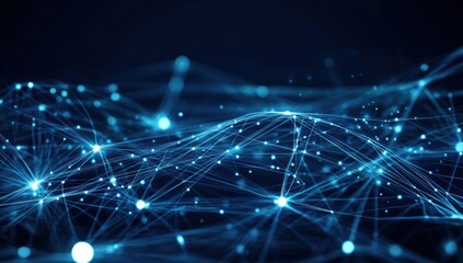 Abstract Digital Network Visualization