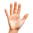 © vilaiporn - A close-up of an open hand displaying five fingers in a gesture of greeting or communication.