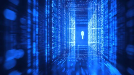 blue binary code