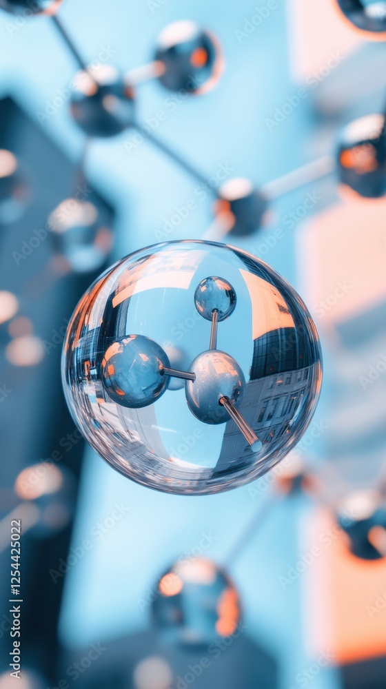 Photo inspiration: Visual Reference: Hydrogen Molecules Depicted For Their Role In Sustainable Urban Energy