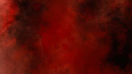 Wall Mural -  Old wall texture cement, dark red background. Watercolor on deep dark red paper background