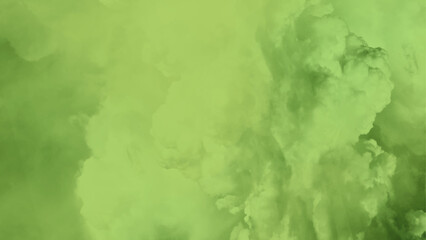 Wall Mural - Abstract watercolor gradient background in green and yellow tones.