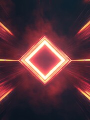 Leinwandbilder - Exploring the intricate design of a microchip with glowing patterns and energetic visual effects. Generative AI