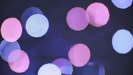 Poster - Bokeh lights in purple and pink hues, abstract background. Colorful light pattern concept