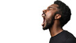 © Krtola  - Young man screaming with transparent background