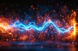 © kriengsak - Abstract Energy Streams Blue and Orange Plasma Sparks