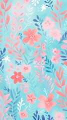 Wall Mural - Floral background backgrounds wallpaper pattern.