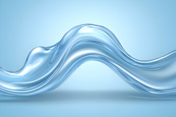 Wall Mural - Abstract 3D Liquid Wave Background