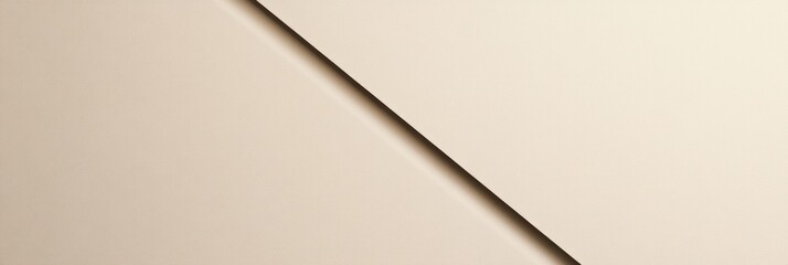 Aufkleber - Minimalistic abstract design showcasing solid color background and thin line creating visual interest in modern aesthetics. Generative AI