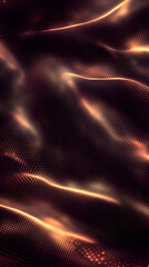 Wall Mural - Abstract Gold Particle Wave Background