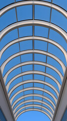 Wall Mural - Arched Glass Skylight Architectural Illustration