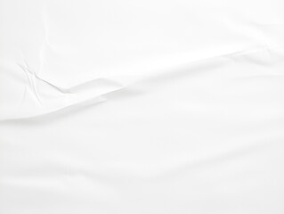 Poster - Crumpled white paper texture background