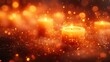 © Aimage - Warm glowing candles with soft bokeh lights in the background, creating a cozy and serene atmosphere. The flickering flames and golden hues evoke feelings of peace and warmth.