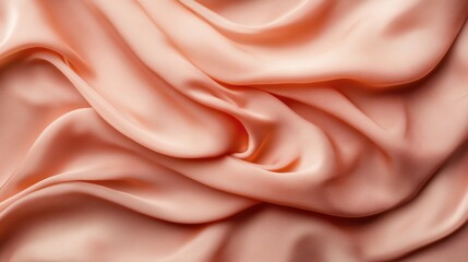 Poster - Flowing silk fabrics draping elegantly on a neutral background with soft lighting and plenty of blank space for text. Generative AI