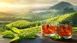 © Dentma Art - Refreshing Iced Tea with Breathtaking Mountain View