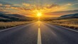 © Zeva - Sunset road trip, mountains, golden hour