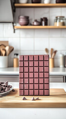 Wall Mural - chocolate bar on table in kitchen