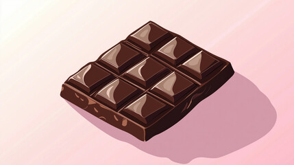 Wall Mural - Chocolate bar with squares on it