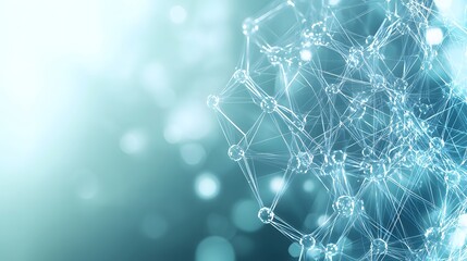Wall Mural - abstract network structure showing interconnected nodes